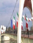 افتتاح بزرگ‌ترین پل کابلی معلق کشور در بابلسر