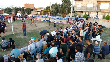 «برگزاری مسابقات والیبال روستایی در درزی نقیب»