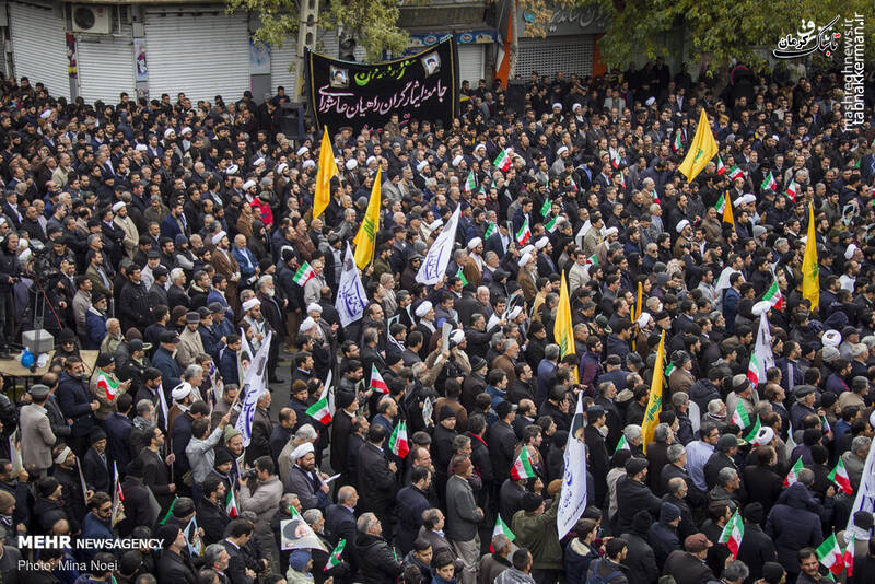 قیام مردم علیه اشرار ؛ راهپیمایی محکومیت آشوبگران