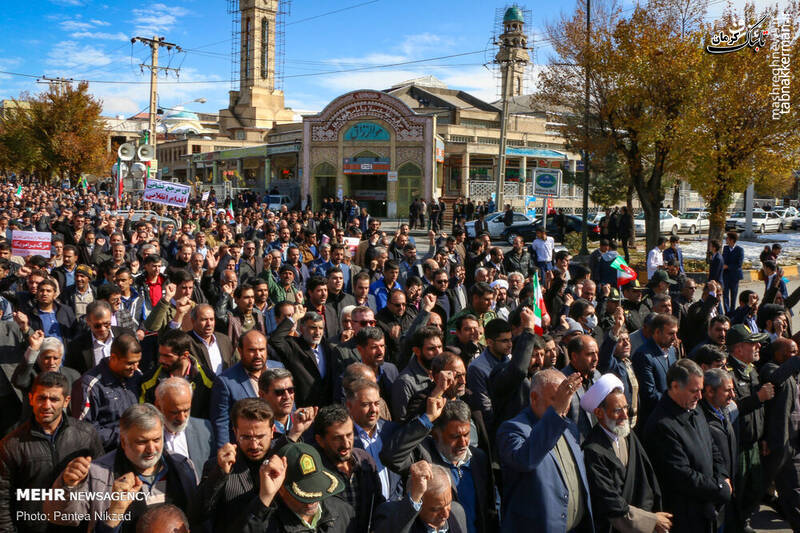 قیام مردم علیه اشرار ؛ راهپیمایی محکومیت آشوبگران